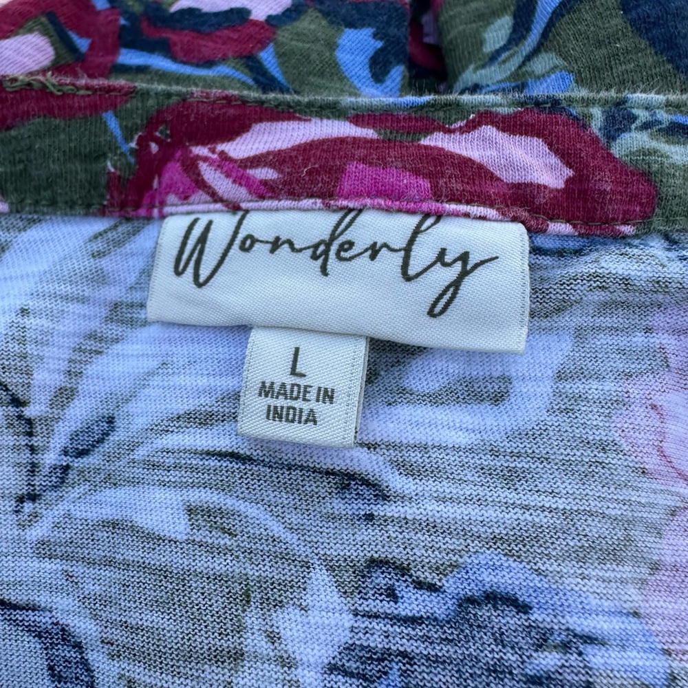 Wonderly cotton green floral top - Picture 6 of 10